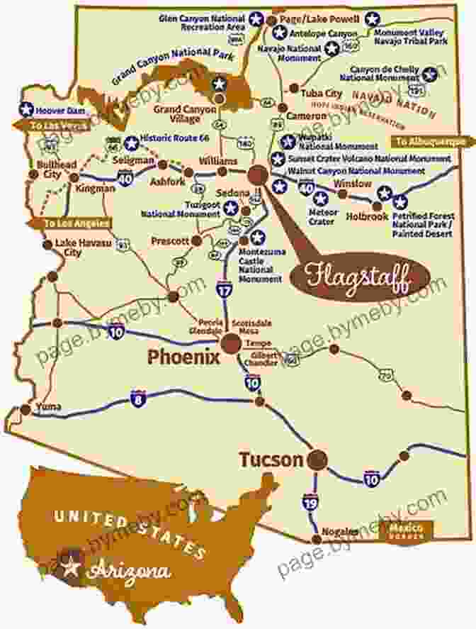 A Detailed Map Of Flagstaff Highlighting Key Attractions Super 8: A Trip To Flagstaff