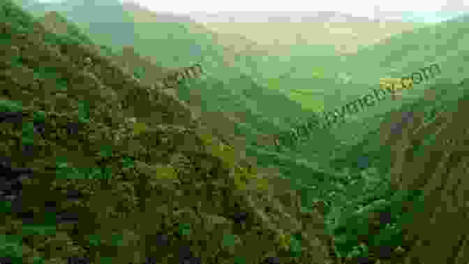 A Panoramic View Of A Vast Mountain Range, With Lush Green Valleys And A Winding River. In The High Sierra Of Guerrero