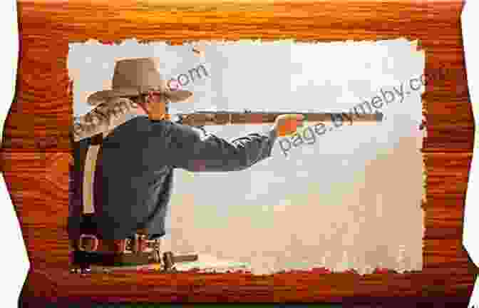 A Rugged Pioneer With A Rifle In Hand, Standing Amidst A Vast Wilderness Landscape. Pioneer Life Or Thirty Years A Hunter