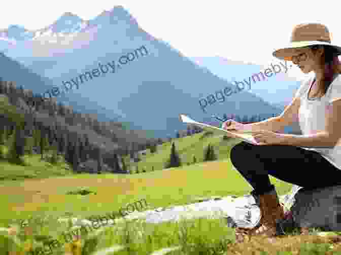 A Woman Sketching In A Field With A Scenic View Learn To Draw: What To Draw And How To Draw It