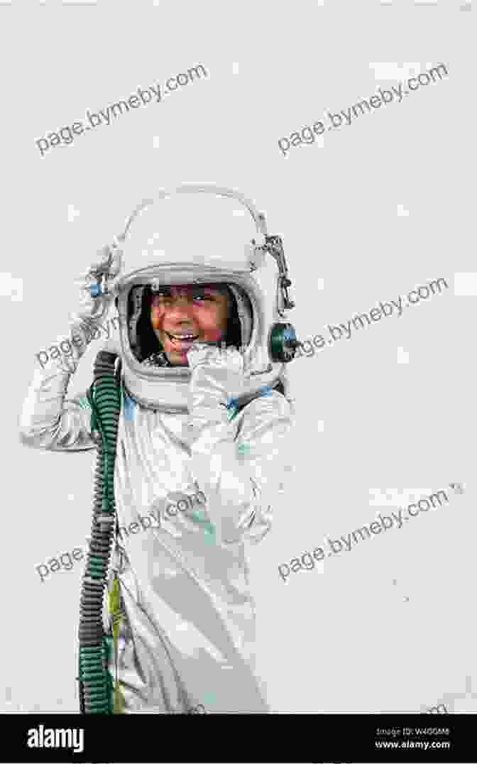 A Young Girl, Penelope Easter, Wearing A Spacesuit And Laughing As She Floats In Space Surrounded By Colorful Planets And Stars. The Funny Adventures Of Penelope: Easter In Space