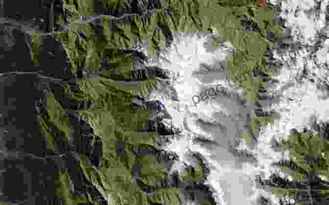 Aerial View Of A Mountainous Landscape, Highlighting Key Terrain Features Bush Mountain Flying: A Comprehensive Guide To Advanced Bush Mountain Flying Techniques And Procedures (3rd Revision)