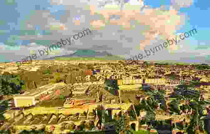 Aerial View Of The Ancient Roman City Of Pompeii With Mount Vesuvius In The Background Blue Guide Southern Italy: Southern Italy With Naples Pompeii Herculaneum Vesuvius The Amalfi Coast (Sorrento Positano Ravello) Capri Ischia Paestum Capua Caserta Calabria Abruz