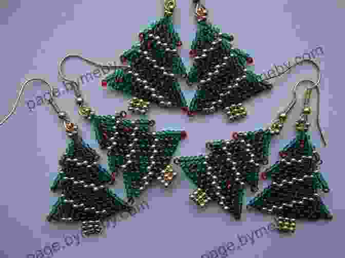 Beaded Christmas Ornaments Brick Stitch Patterns Seed Bead Earrings Drops 24 Projects: Beading Patterns Flowers Roses Christmas Bird Reindeer Poppy Ladybugs Crocuses And More (Brick Stitch Earrings Patterns 6)