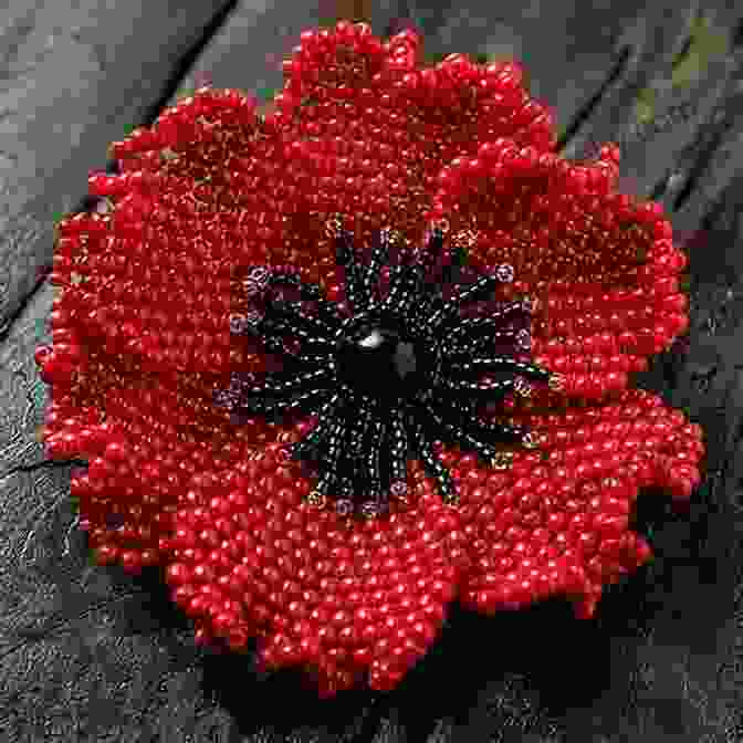 Beaded Poppies In Bold Colors Brick Stitch Patterns Seed Bead Earrings Drops 24 Projects: Beading Patterns Flowers Roses Christmas Bird Reindeer Poppy Ladybugs Crocuses And More (Brick Stitch Earrings Patterns 6)