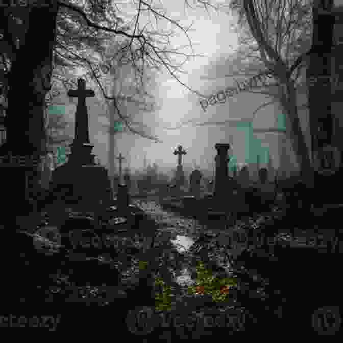 Detective Emily Carter, A Determined And Enigmatic Figure, Stands In The Eerie Graveyard, Surrounded By Tombstones A Case Of Grave Danger (The Violet Veil Mysteries)