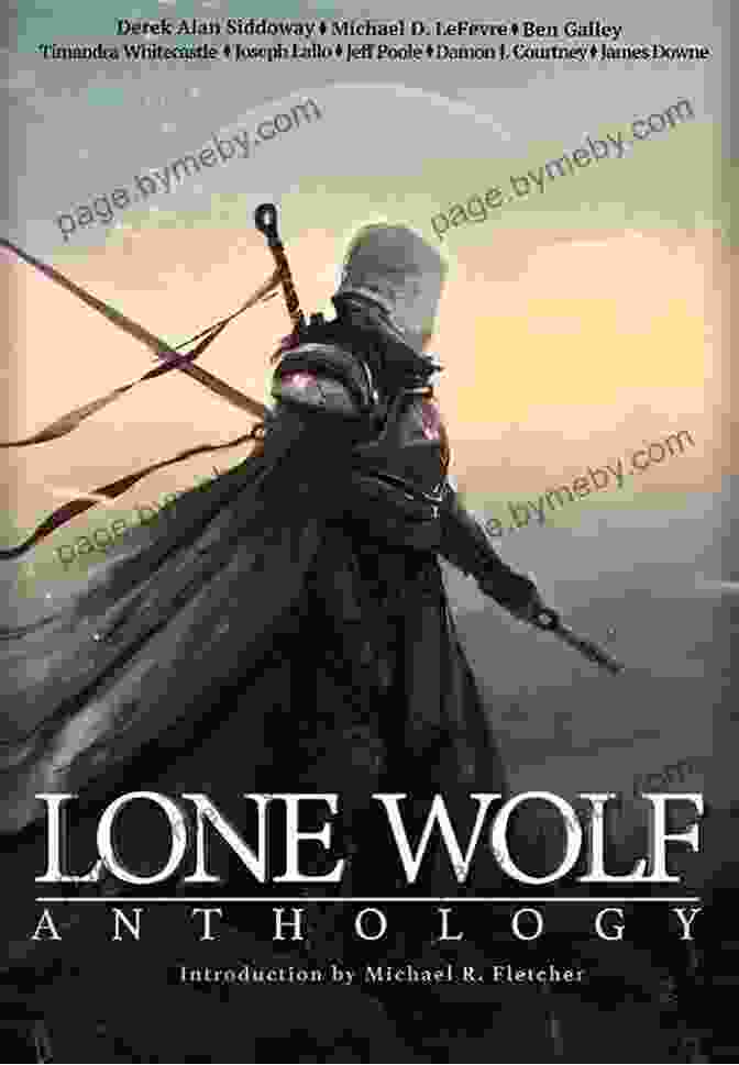 Lone Wolf Book Cover, Featuring A Lone Figure Wielding A Sword In A Mystical Forest Lone Wolf (An F B I K 9 Novel 1)