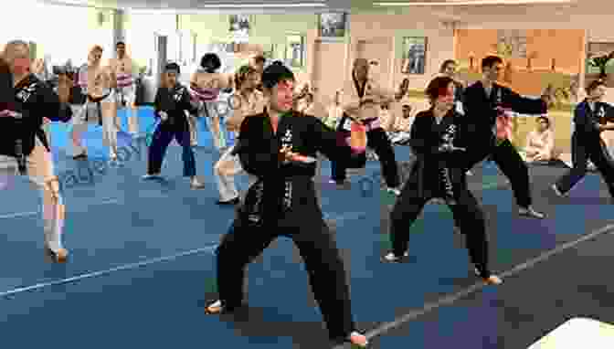 Martial Arts Students Practicing Techniques In A Training Hall, Showcasing The Physical Aspects Of The Art Complete Shotokan Karate: History Philosophy And Practice (Tuttle Martial Arts)