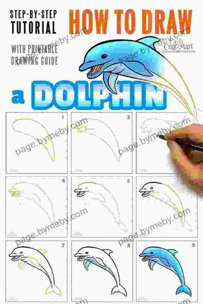 Step By Step Guide To Drawing A Graceful Dolphin How To Draw Zoo Animals: Step By Step Instructions For 26 Captivating Creatures (Learn To Draw)