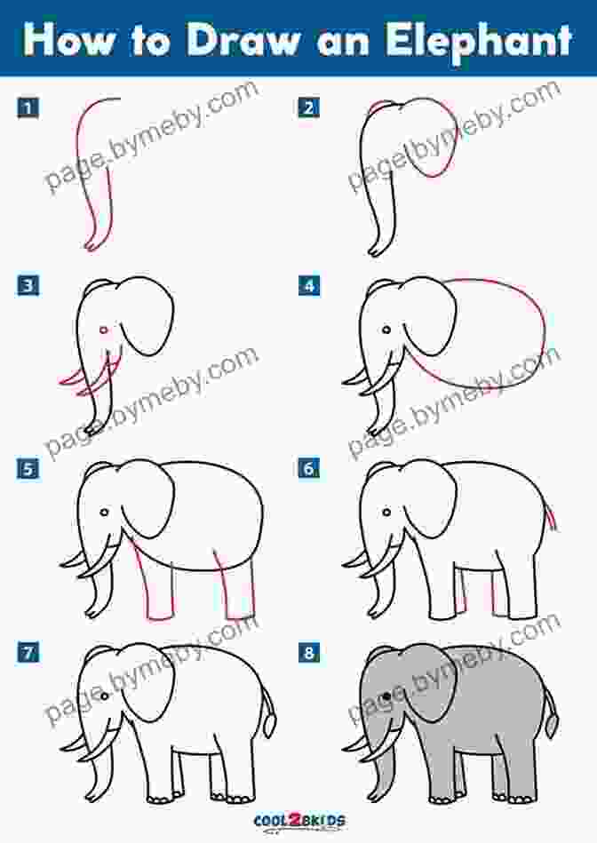 Step By Step Guide To Drawing A Powerful Elephant How To Draw Zoo Animals: Step By Step Instructions For 26 Captivating Creatures (Learn To Draw)