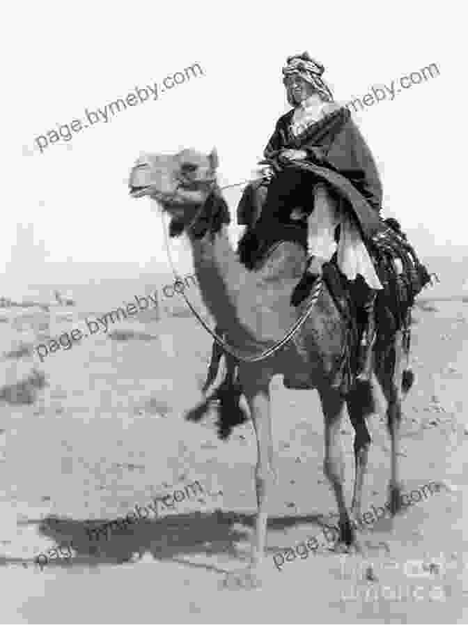 T.E. Lawrence Riding A Camel Through The Desert Revolt In The Desert T E Lawrence