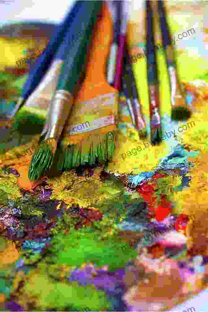 The Painter's Workshop Book Cover With Paint Brushes And Color Palette The Painter S Workshop Creative Composition Design