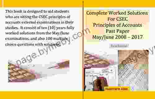 Complete Worked Solutions For CSEC Principles Of Accounts Past Paper May/June 2008 2024