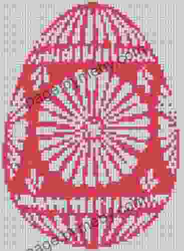 Red Easter Egg Cross Stitch Pattern